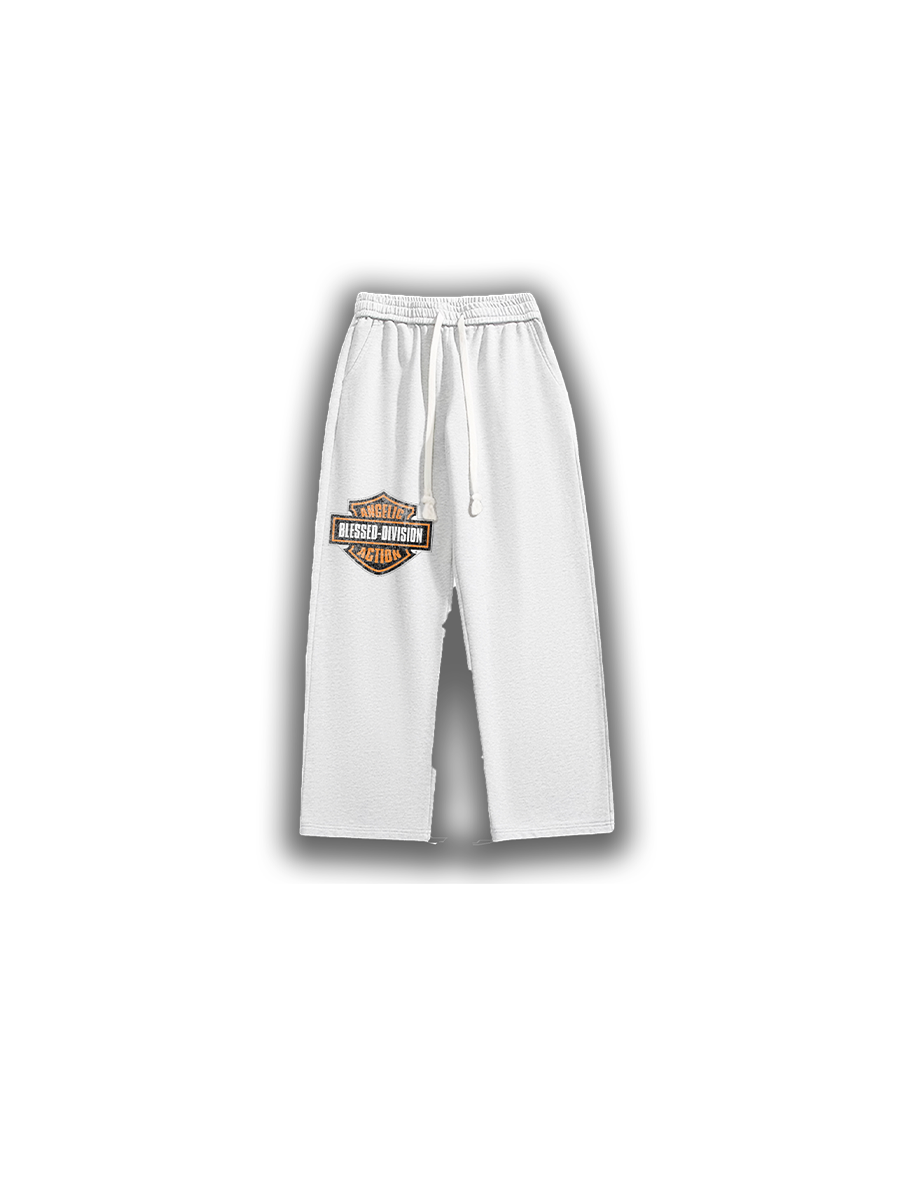 Snow White Blessed Division Sweatpants - Angelic Action