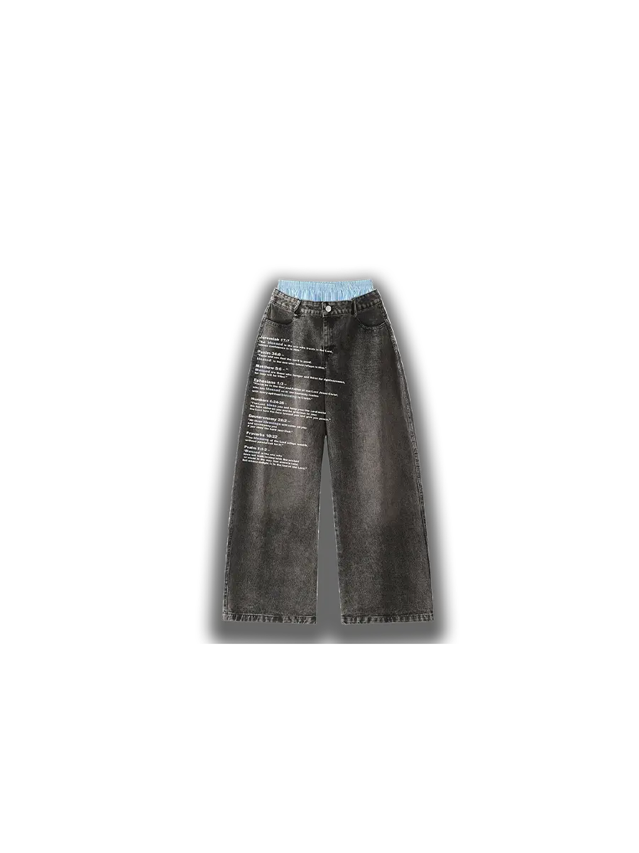 Double-Waisted Blessed Jeans